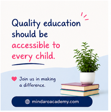 Quality education should be accessible to every child.