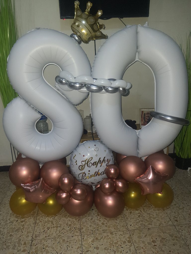 בלוני מספרים 80