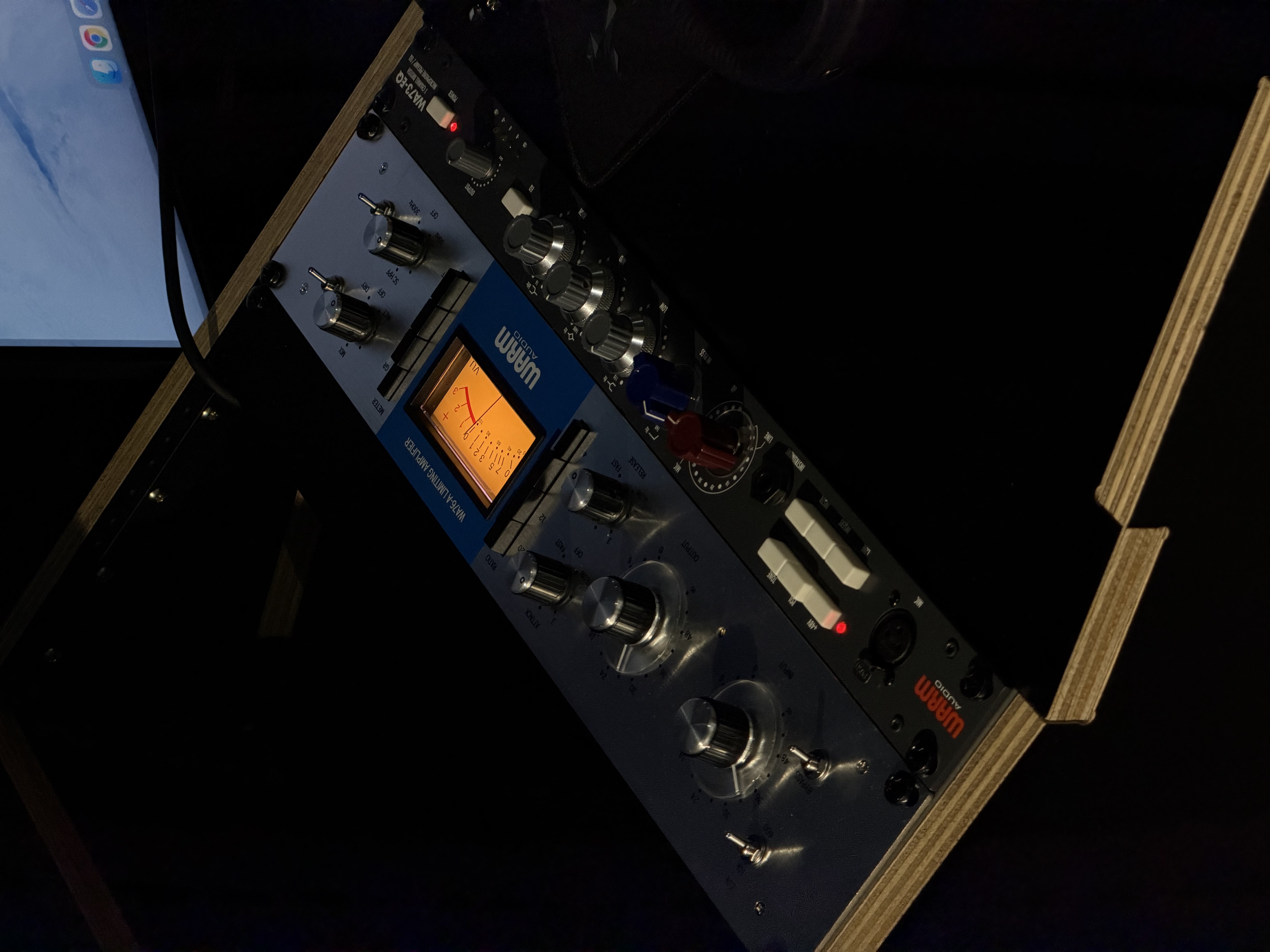 Warm Audio WA73-2 EQ preamp in the rack