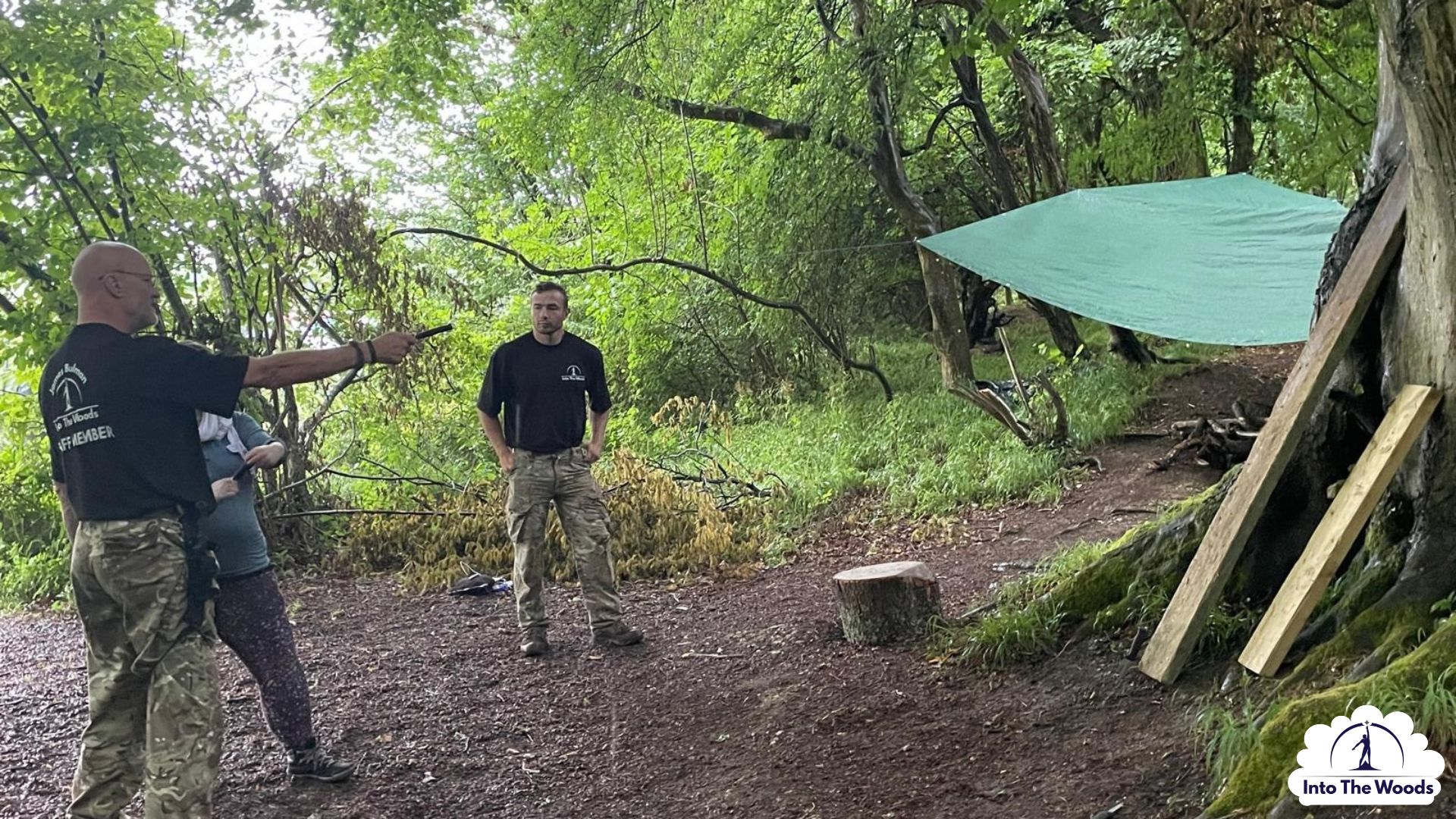 Empowerment Days Kent - instructor guiding participants in woodland