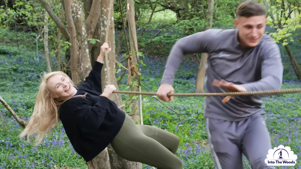 Private Birthday Event - Using a rope bridge