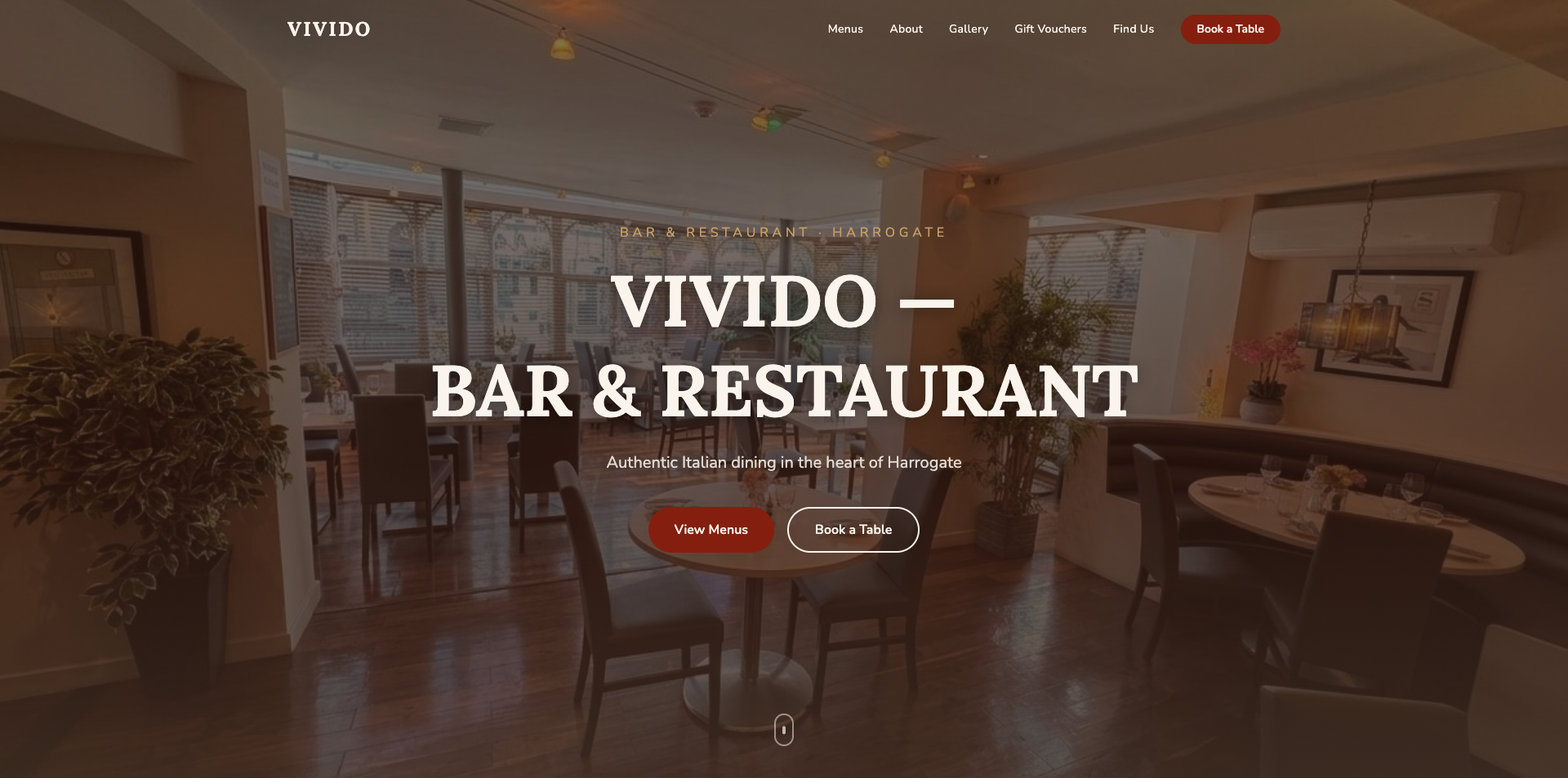 Website for any Restaurant template preview