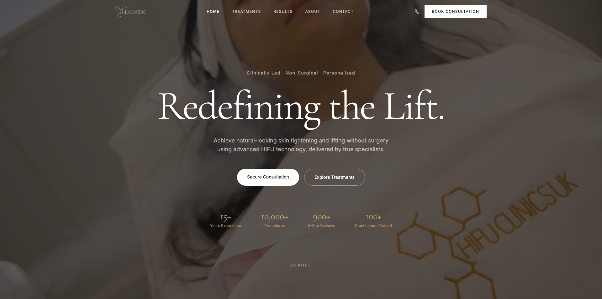 Website for the Beauty niche template preview