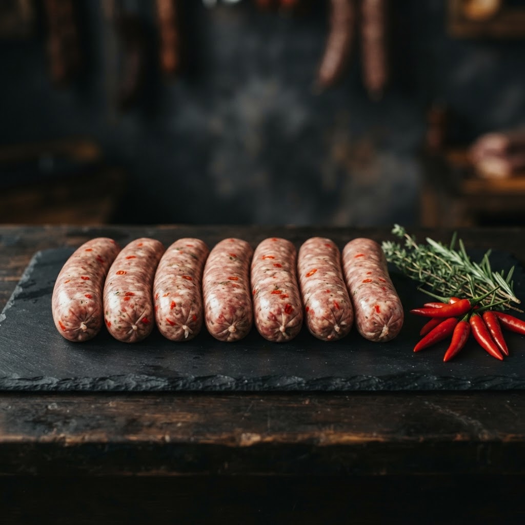 18 Pork & Chilli Sausages (Hot)