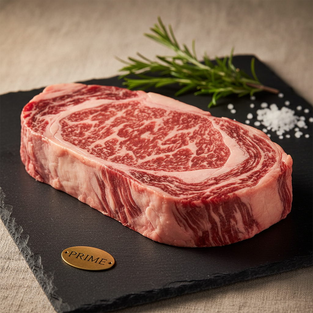 Premium aged beef ribeye from Stevenage Family Butchers