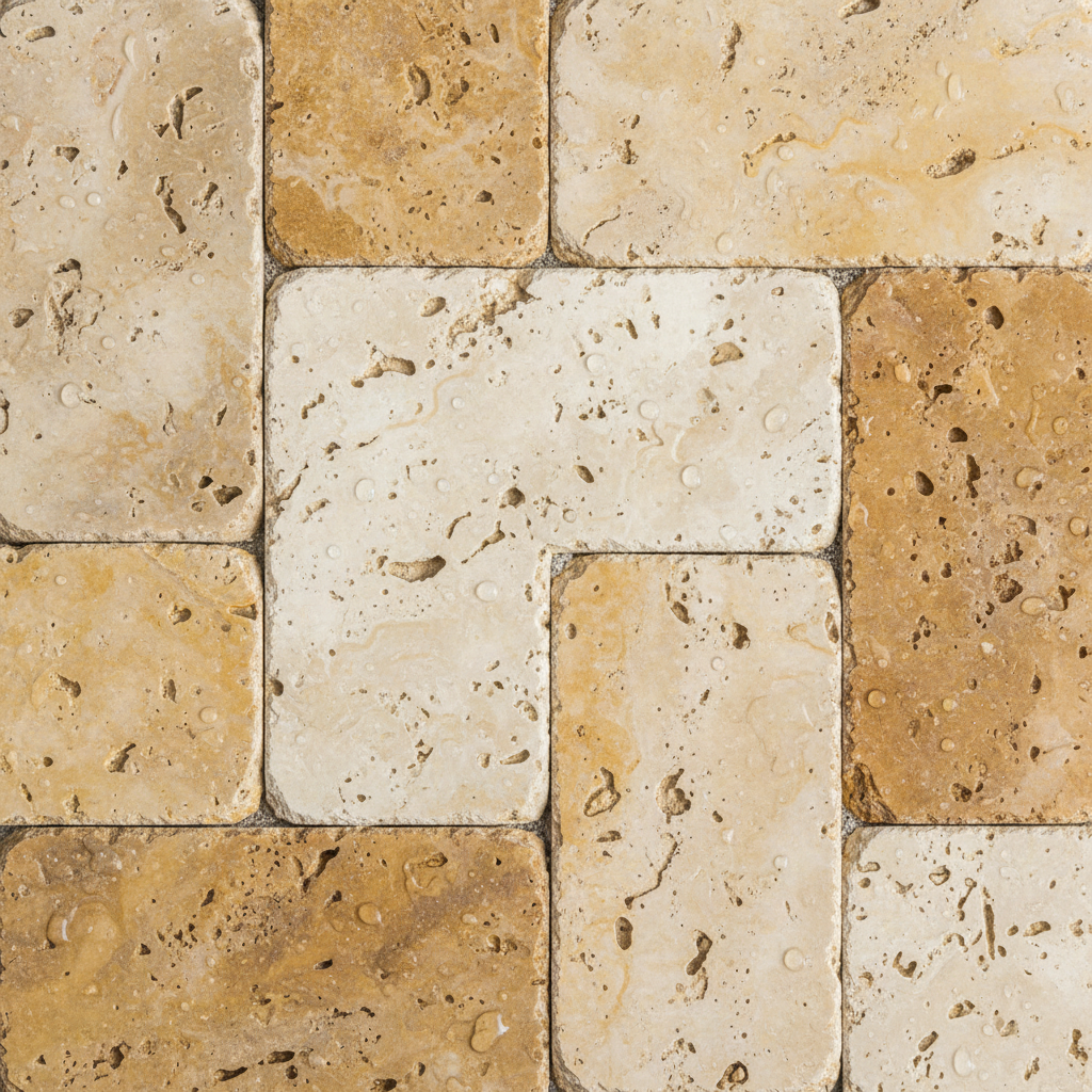 Travertine Paver - Silver