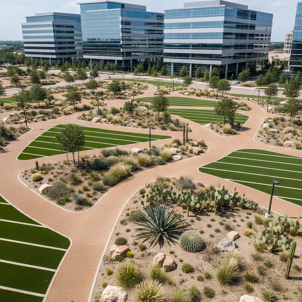 Corporate Campus Hardscaping