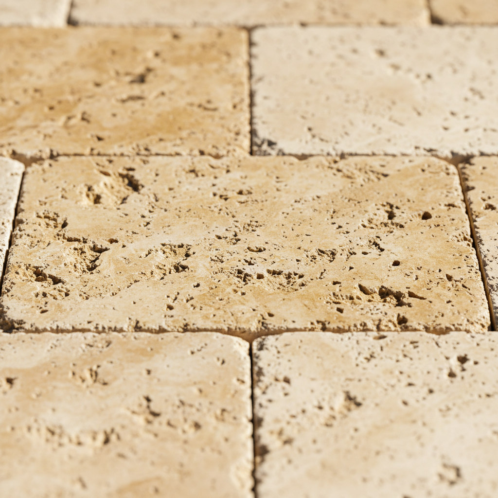 Travertine Paver - Ivory Gold