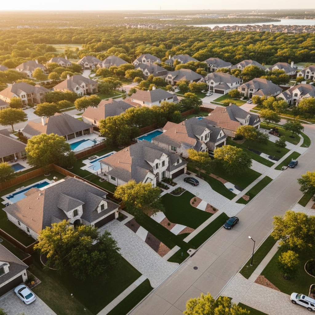North Texas aerial landscaping