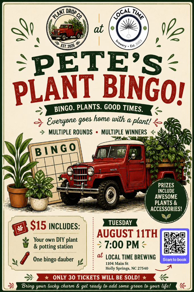 PETE'S PLANT BINGO