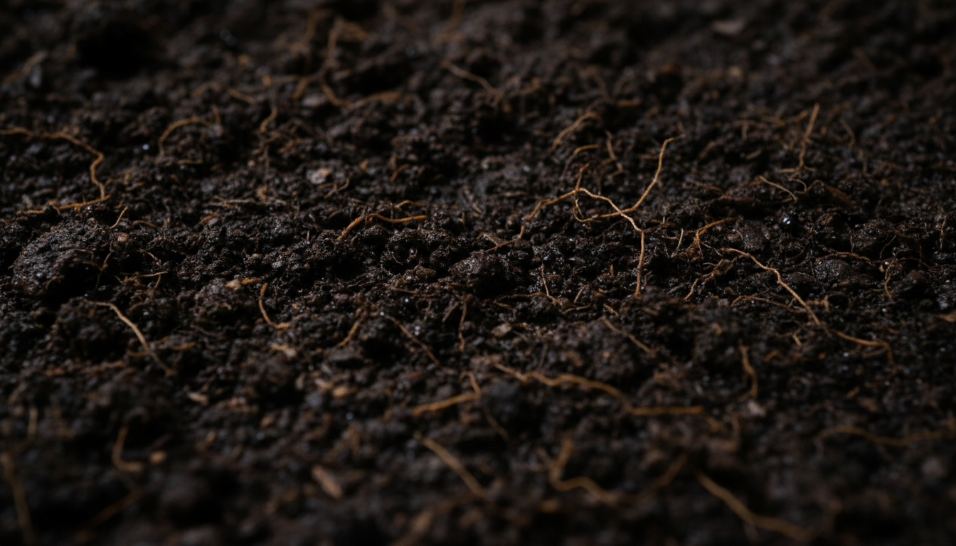 Dark soil texture