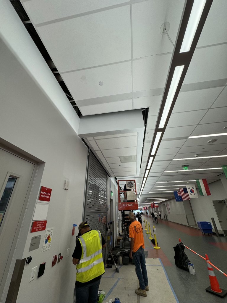 Ceiling Construction & Scissor Lift Work