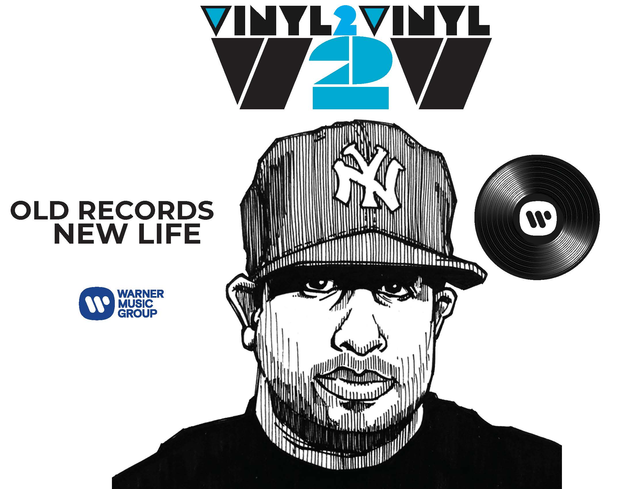 V2V brand identity — Old Records, New Life