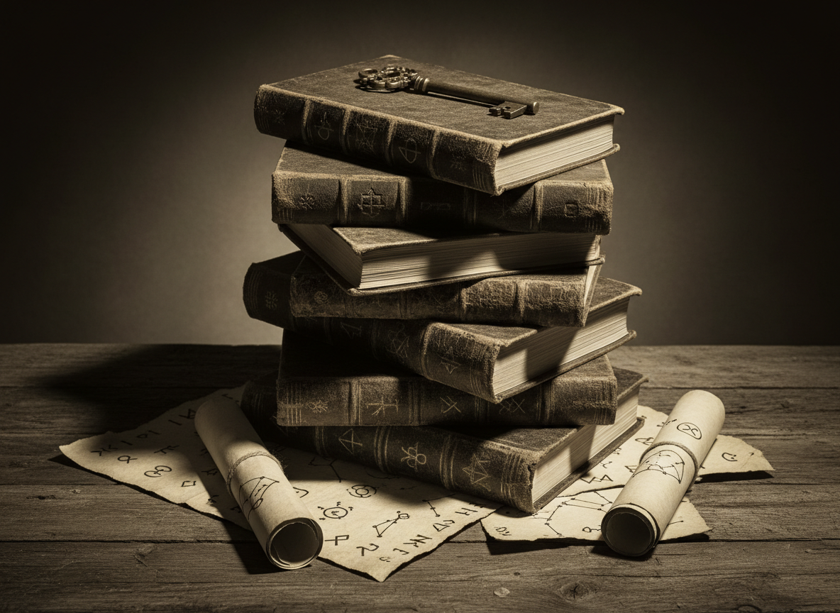 Bibliothèque magique – livres de magie anciens