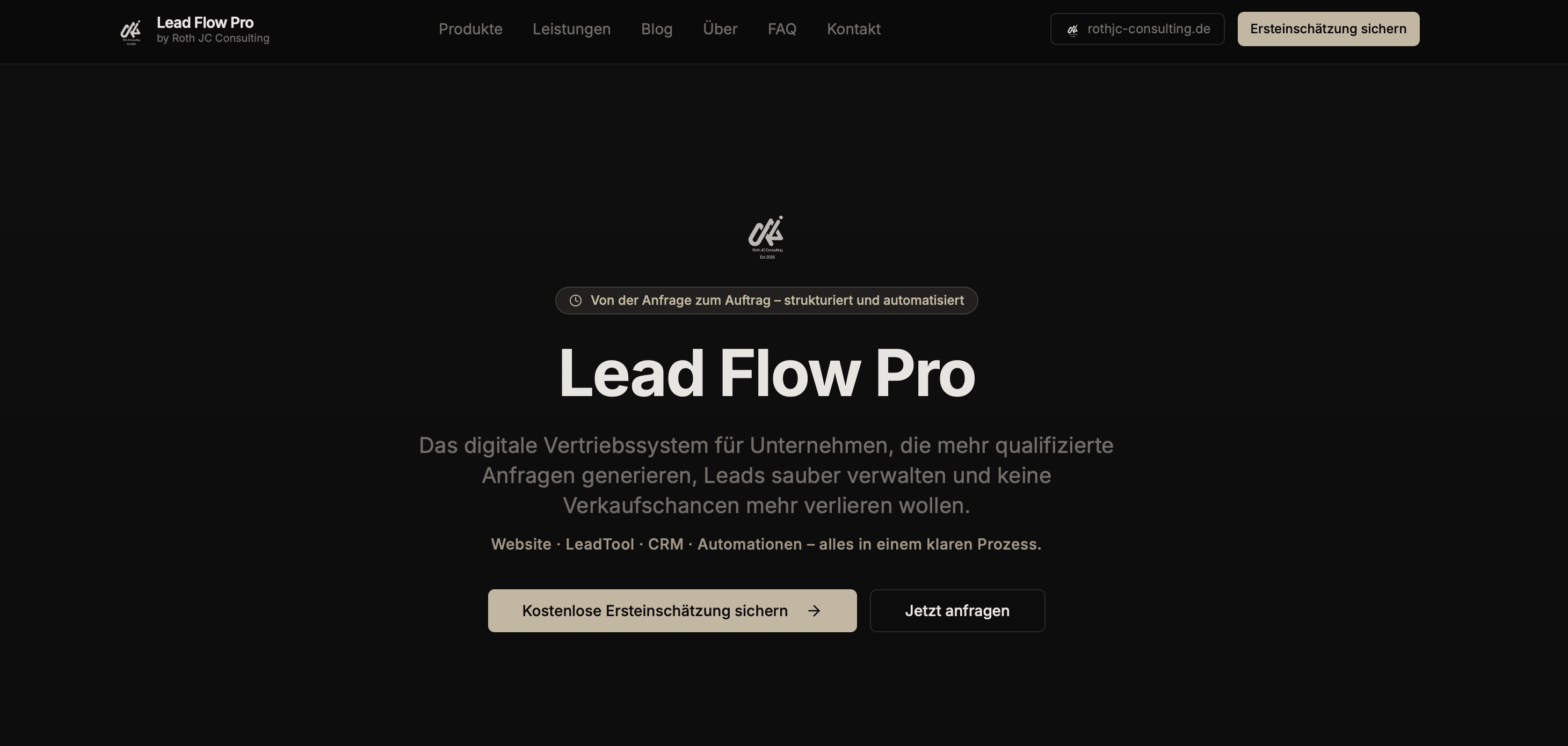 Lead Flow Pro – Homepage Logo