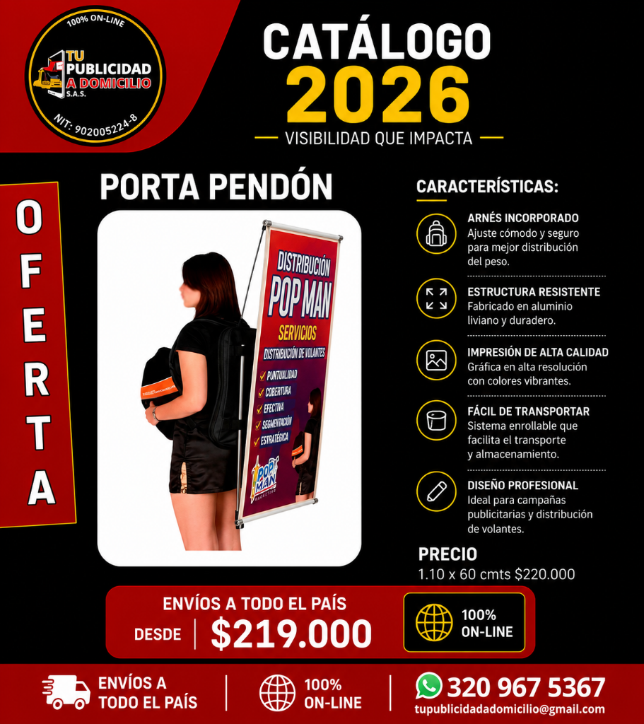 Porta Pendón Mochila