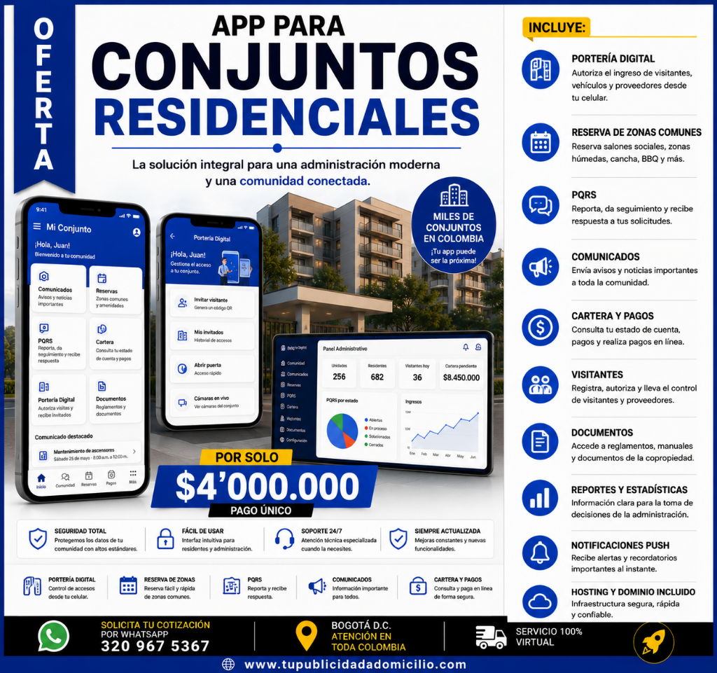 App para Conjuntos Residenciales