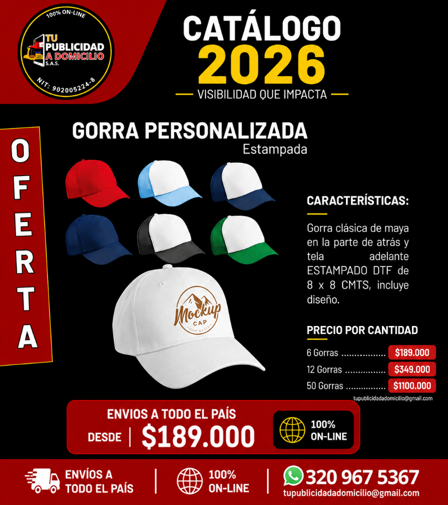 Gorra Personalizada Estampada
