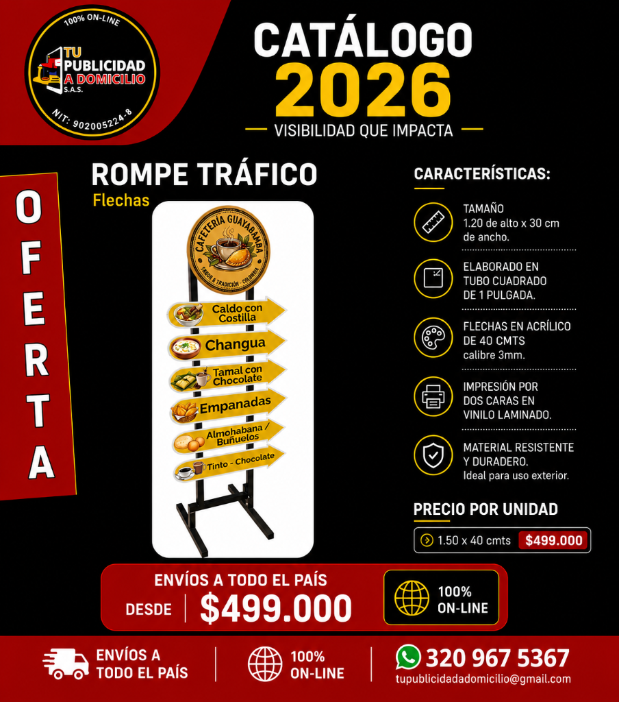 Rompe Tráfico Tipo Flechas