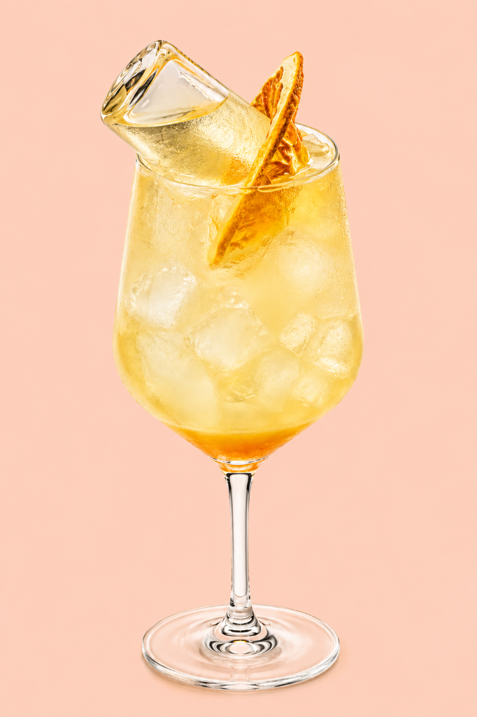 Golden Yuzu Spritz signature Sakura drink