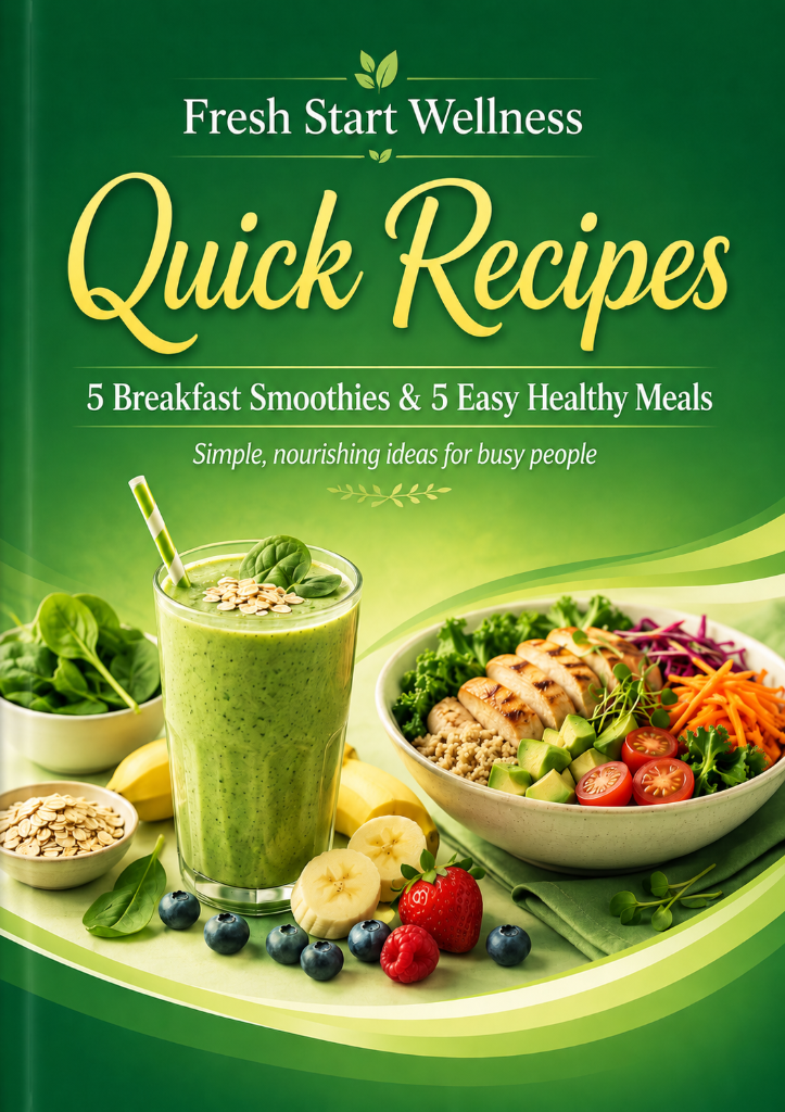 Fresh Start Wellness Quick Recipes book cover