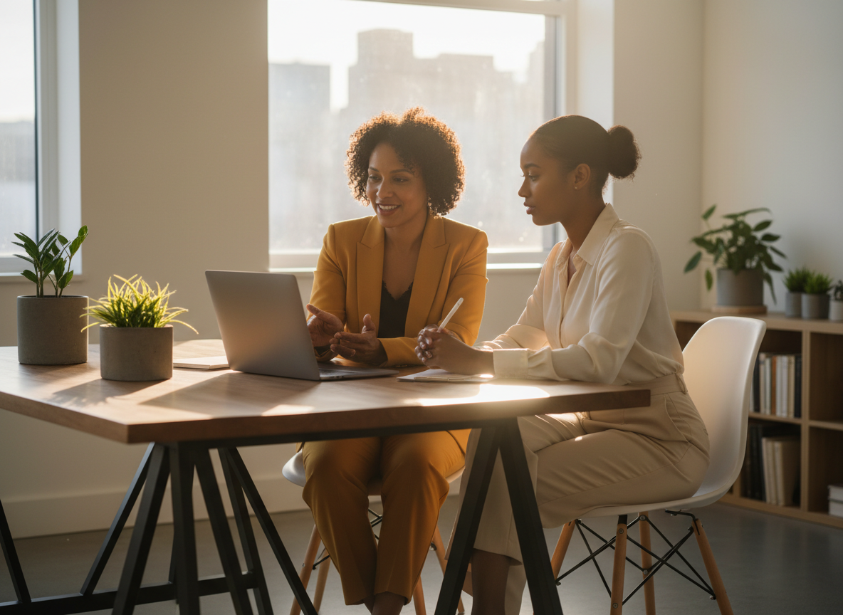Professional mentoring conversation