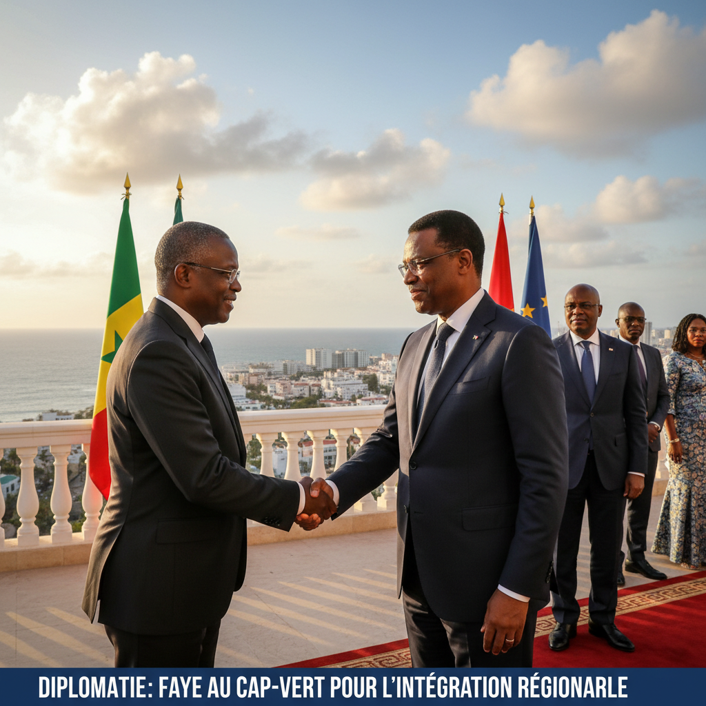 Diplomatie : Bassirou Diomaye Faye en visite officielle au Cap-Vert pour renforcer l'intégration régionale