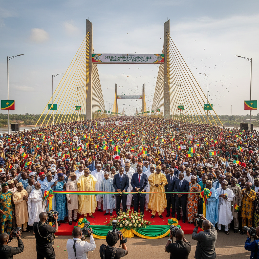 Désenclavement de la Casamance : Le nouveau pont de Ziguinchor inauguré en grande pompe