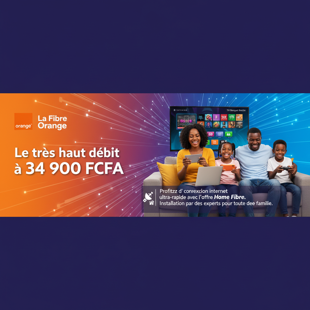La Fibre Orange : Le très haut débit à 34 900 FCFA