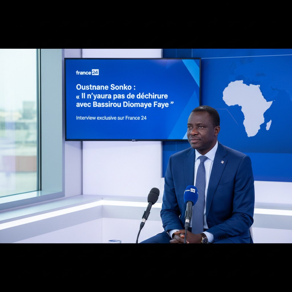 Ousmane Sonko sur France 24 : « Il n’y aura pas de déchirure avec Bassirou Diomaye Faye »