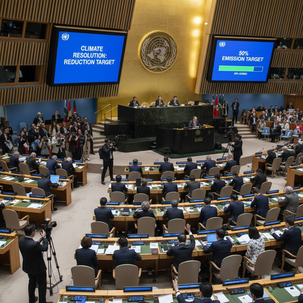 ONU : Adoption d'une résolution historique sur le climat