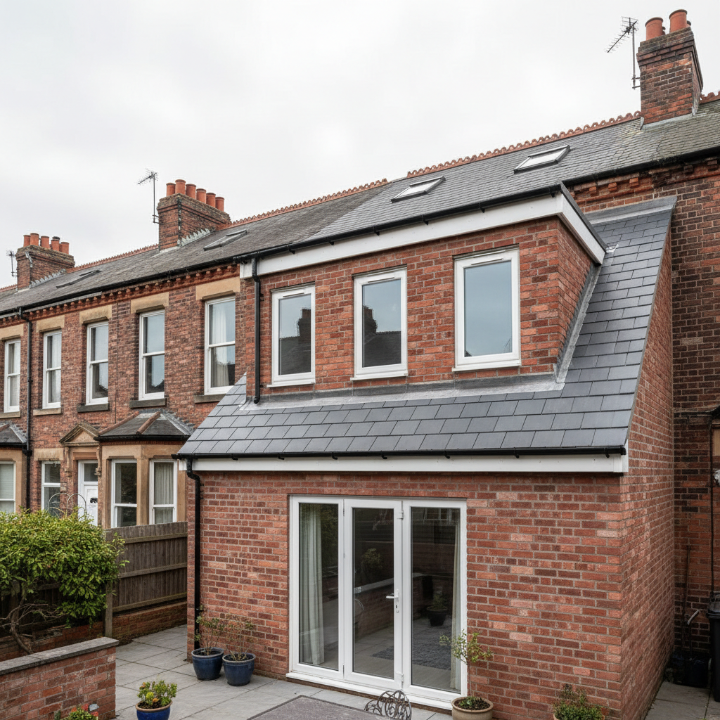 Victorian terrace street in Heaton, Newcastle — perfect for loft conversions