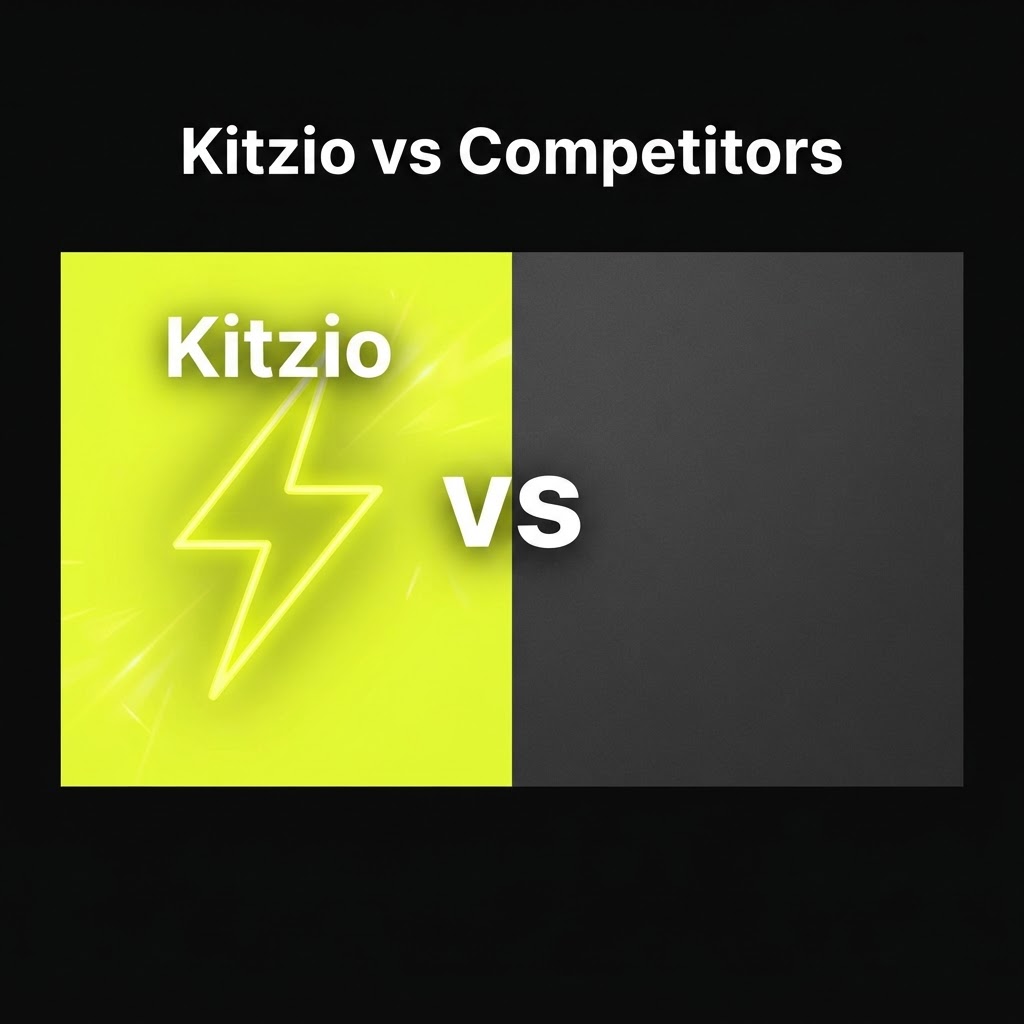 Side by side comparison of Gumroad and Kitzio platforms for selling digital products