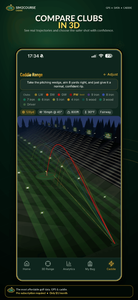 Compare Clubs in 3D