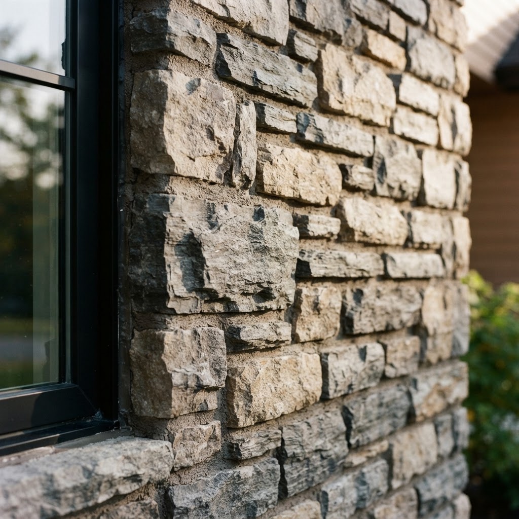 Natural Stone Veneer Facade — Stone Veneer by Vida Construction