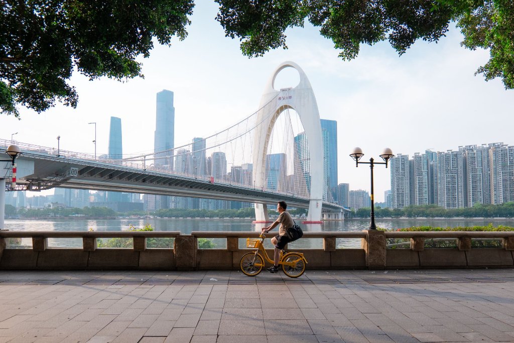 Guangzhou skyline, a hub for the offshore wind industry
