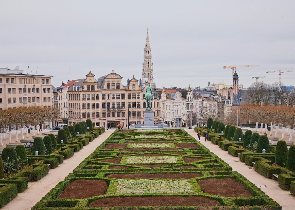 Brussels skyline, a hub for the offshore wind industry
