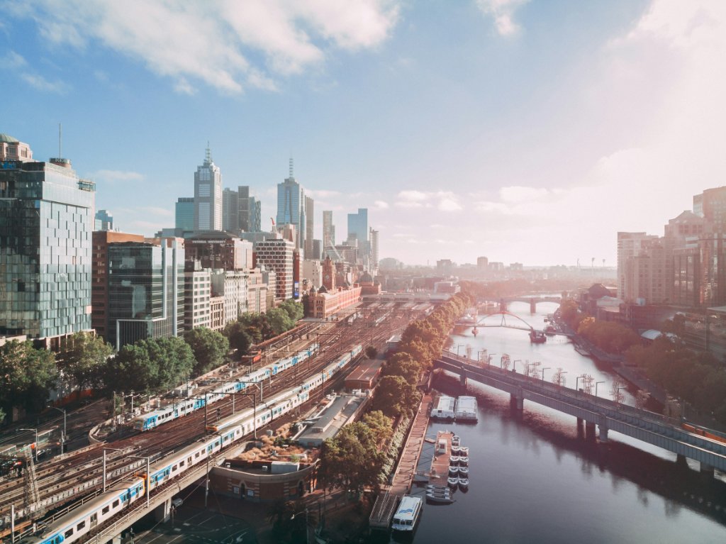 Melbourne skyline, a hub for the offshore wind industry