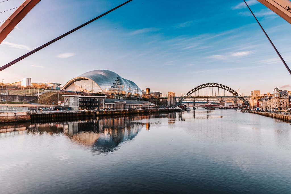 Newcastle upon Tyne skyline, a hub for the offshore wind industry