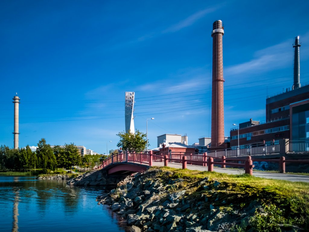 Vaasa skyline, a hub for the offshore wind industry