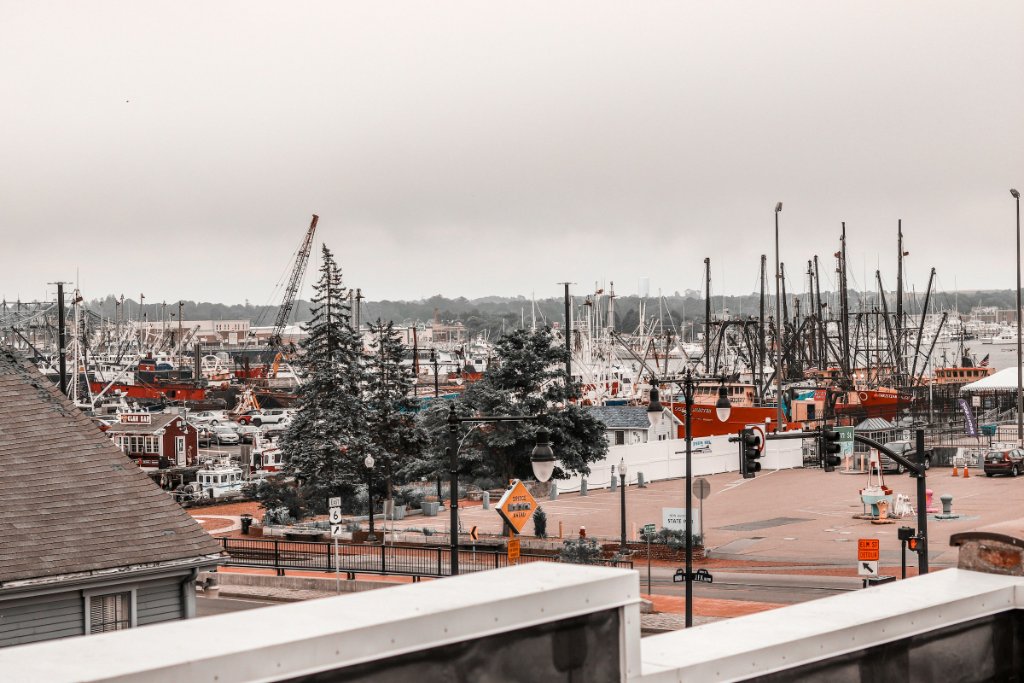 New Bedford skyline, a hub for the offshore wind industry
