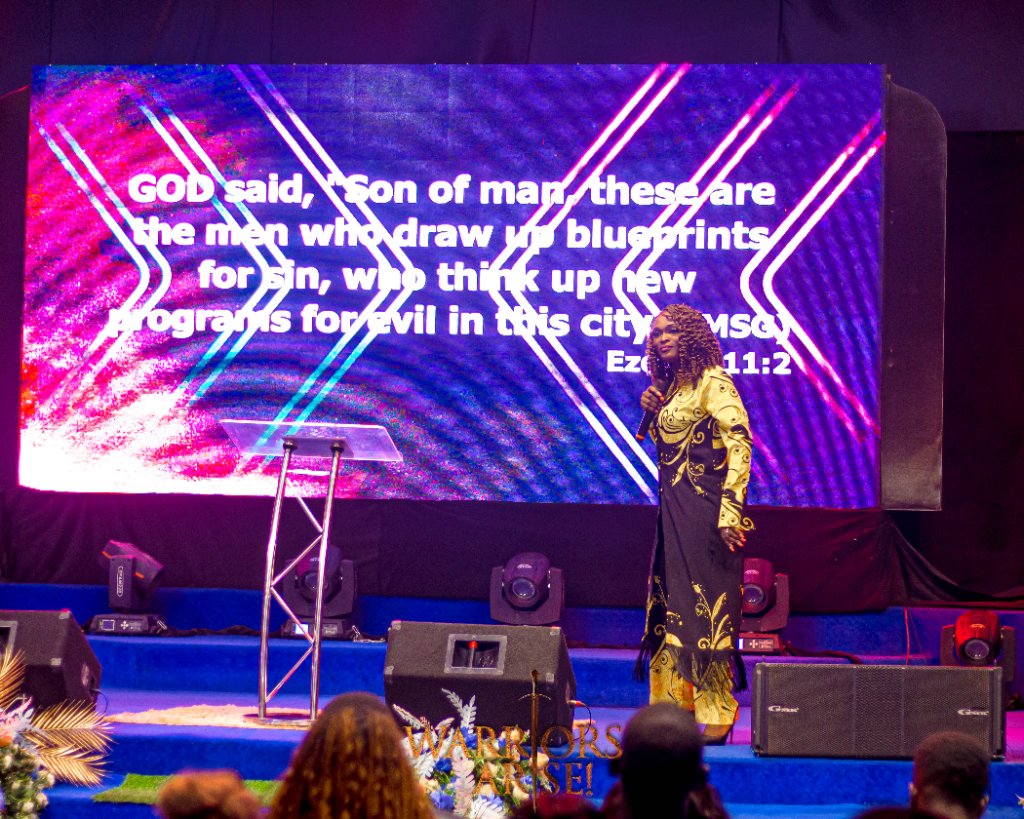Warriors Arise 2024 — Congregation in deep worship and prayer