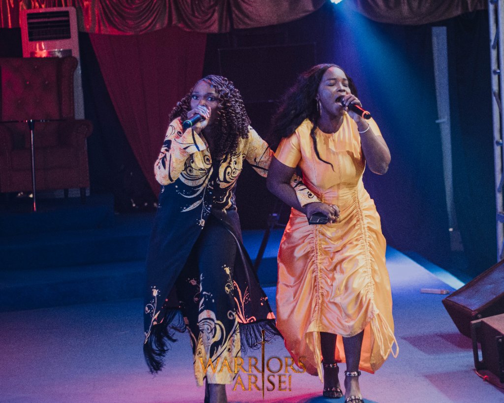 Warriors Arise 2024 — Pastor Mercy in full swing during ministry