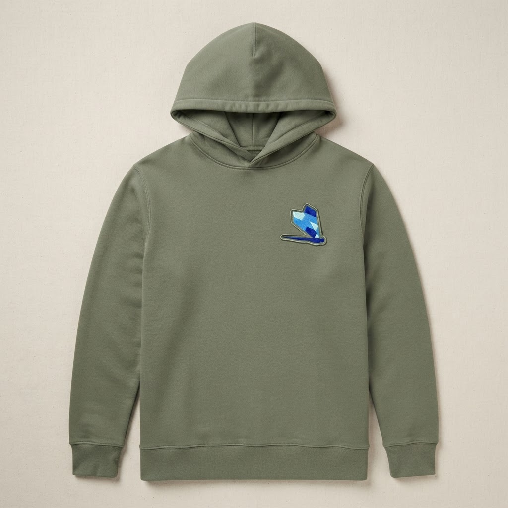 Earth Tone Hoodie — Olive — Front