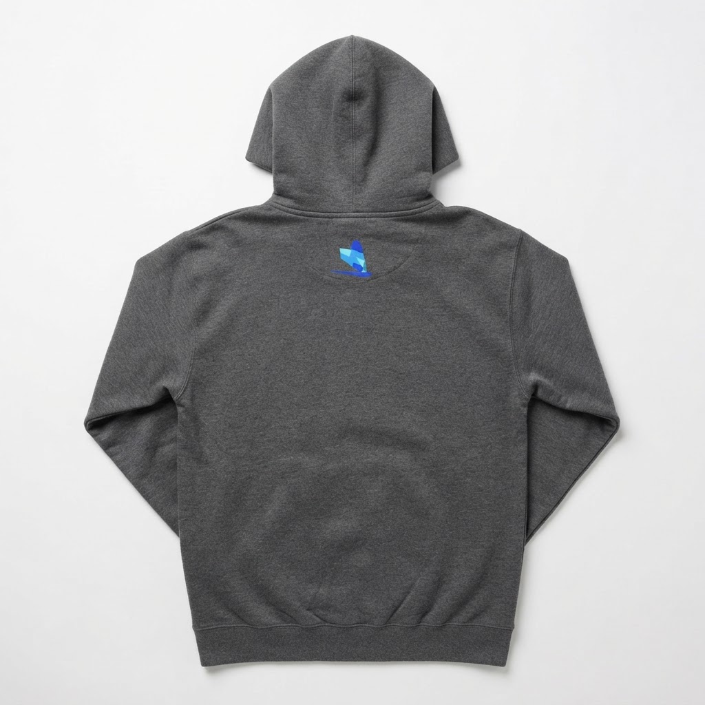 Earth Tone Hoodie — Charcoal — Back