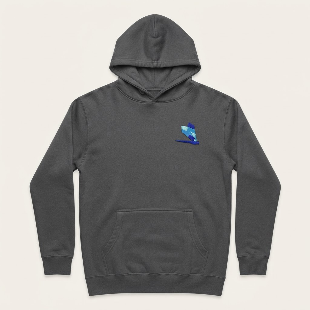 Earth Tone Hoodie — Charcoal — Front