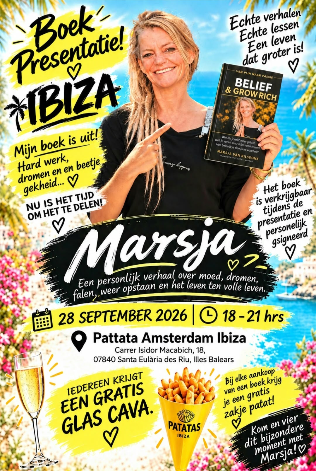 Boek Presentatie Ibiza — Belief & Grow Rich