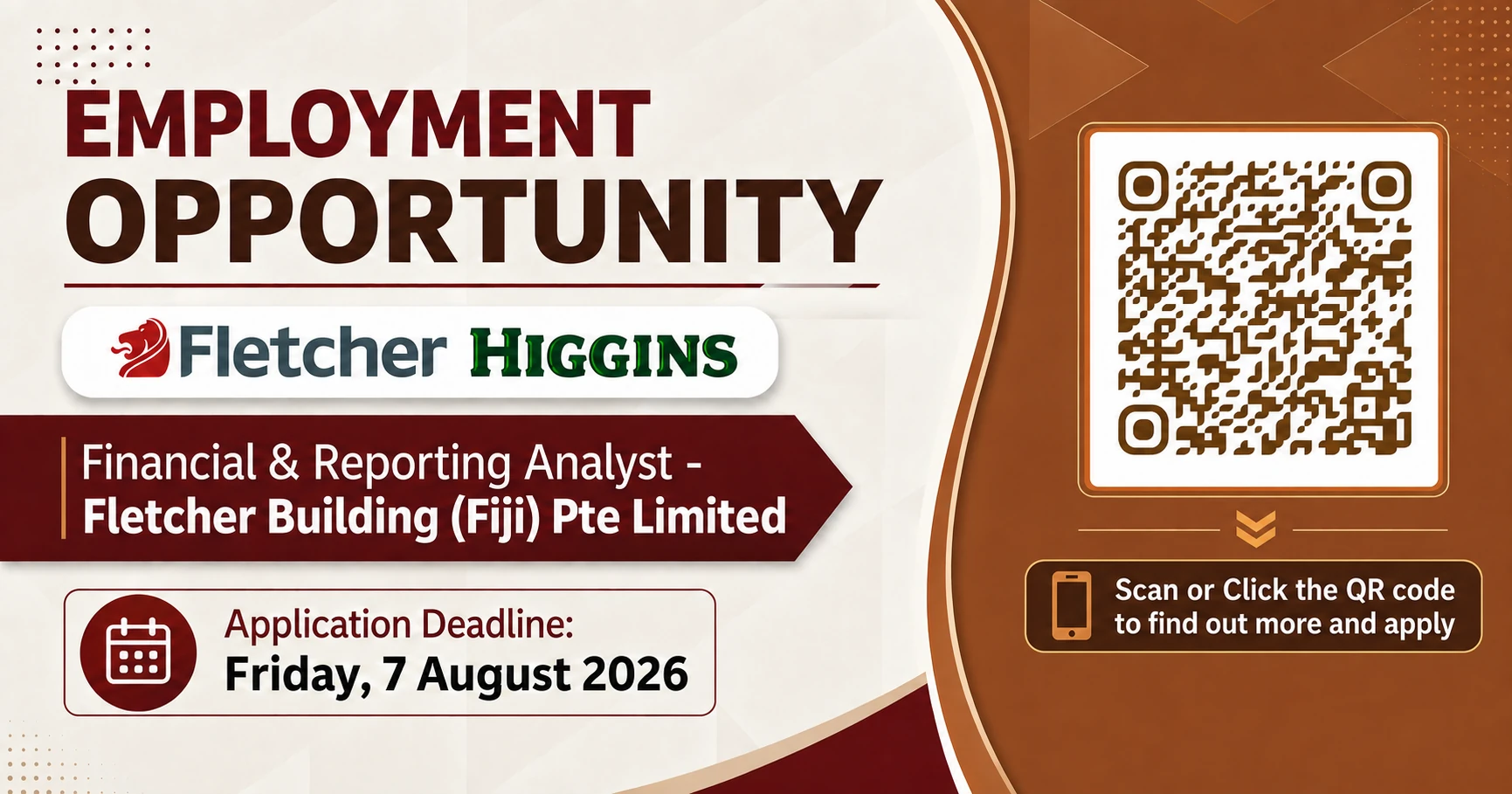 Financial & Reporting Analyst - Fletcher Building (Fiji) Pte Limited