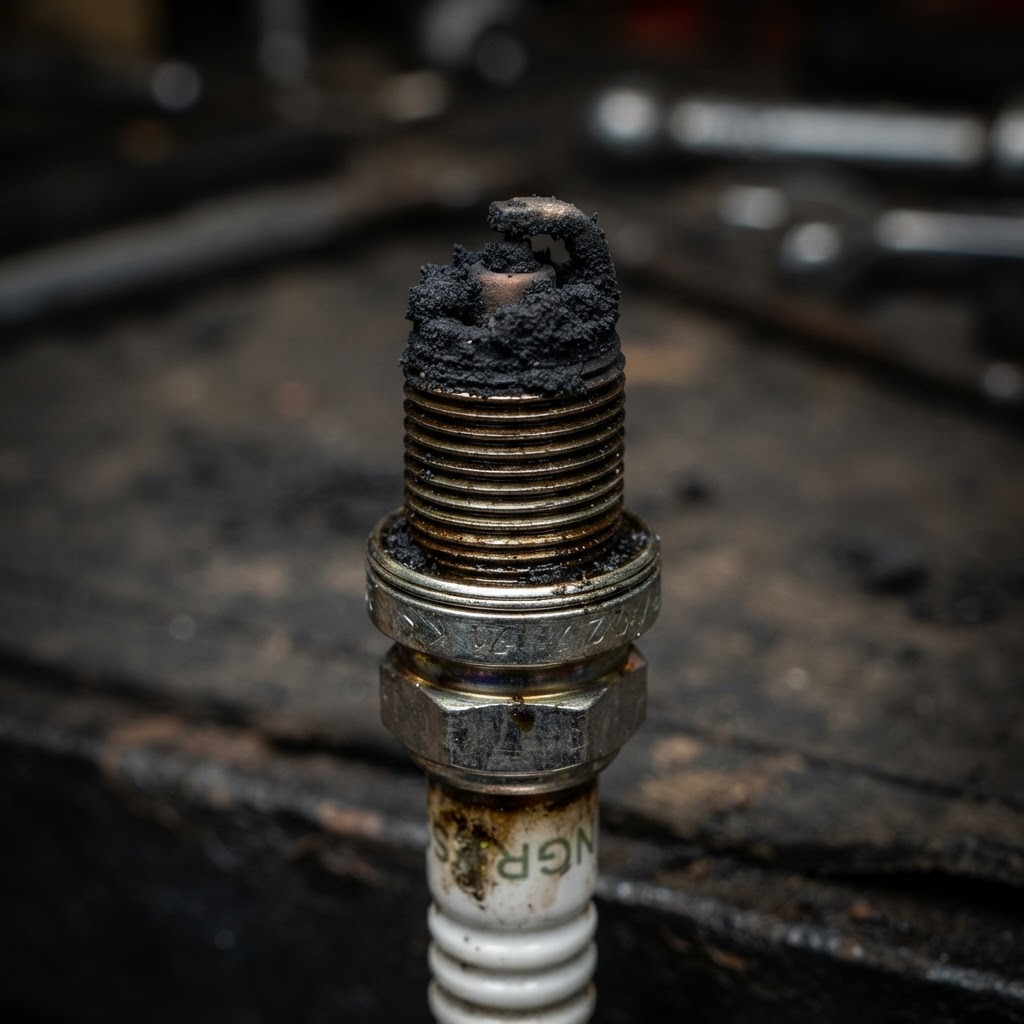 Carbon-Fouled spark plug