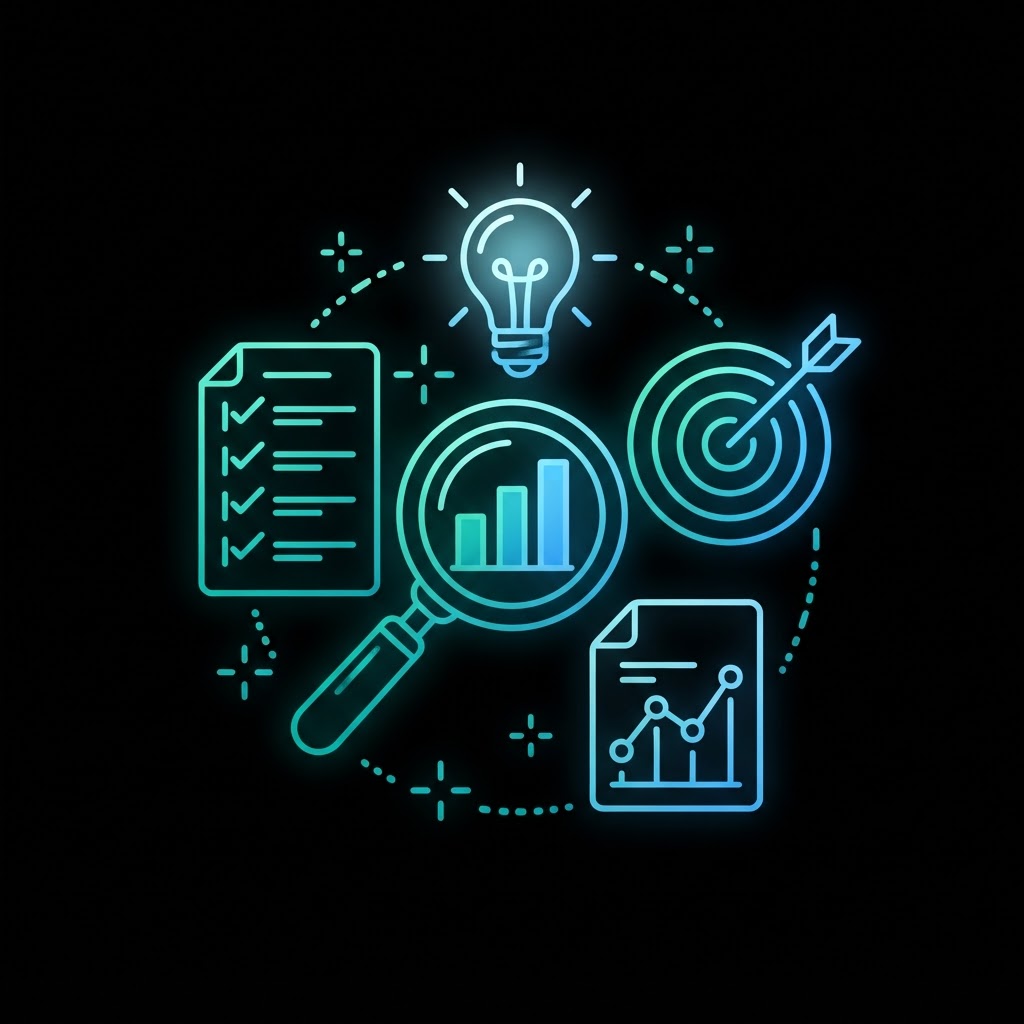 Business feasibility research illustration
